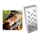 Durable BBQ Stainless Steel Smoker Box High-Temp Resistant for Meat Smoking