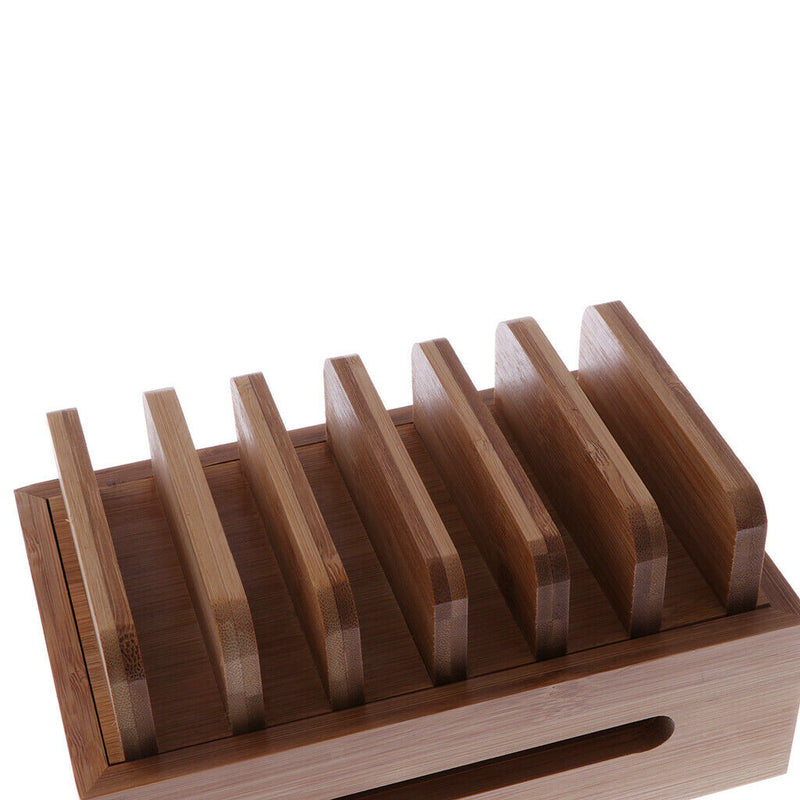 Bamboo Wooden Stand Charging Dock Station Charging Holder Stand Mobile Phone