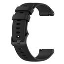 22mm Silicone Wristband Bracelet Strap Belt for Garmin Vivoactive 4 (Black) A