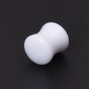 Pair of Solid Saddle Ear Plugs /Tunnel Gauges Earlet Eyelet Piercing JewelryP4F5