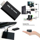PS2 to HDMI Video Converter Adapter with 3.5mm Audio For HDTV Output Monito I5P6