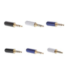 6 Pcs 3.5mm 1/8" TRRS 4 Pole Male