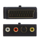 Scart-Cinch-Triple-Phono-Composite-Video-Audio-AV-Adpater Input And Output To 3x