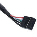 9 Pin To Dual USB 2.0 Type A Female Header Adapter Cable Motherboard Mainbo