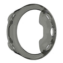 Soft Transparent TPU Case for Garmin Forerunner 45 Protector Cover (Black) A