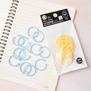 12Pcs Plastic Ring Binder for Spiral Notebook Diary Loose Leaf Book Binding SEAU