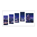 City 5D DIY Full Drill Diamond Painting 5-pictures Combination Kit Crafts