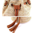 Shoulder Bag Ladies Fabric Summer Beach Bags With Tassels Weaving Crossbody