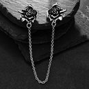 2 Pieces Sweater Shawl Clips Cardigan Dresses Clip Flowers Collar Clip With H3H7
