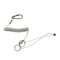 1.5m Retractable Fishing Lanyard Steel Coil Cord Plier Tool Tether Carabiner