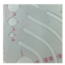 Styling Design Ruler French Curve Hip Curve Cut-Out Slot Straight Ruler K2C2