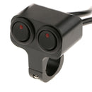 12V ATV Headlight Fog Spot Light Dual On Off Switch Fits 25mm Handlebar