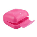 Plastic Travel Hiking Mini Soap Dish Box Holder Case Container Rose Red