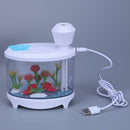 460ml Air Humidifier USB Spray LED Night Light Fish Tank Decor(White)