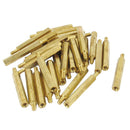 30Pcs M3 3mm Male Female Brass PCB Spacer Hex Stand-Off Pillar 30mm R3Q1