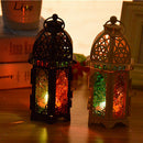 Black Metal Tea Light Candle Holder Garden Lantern Wedding Lantern Light