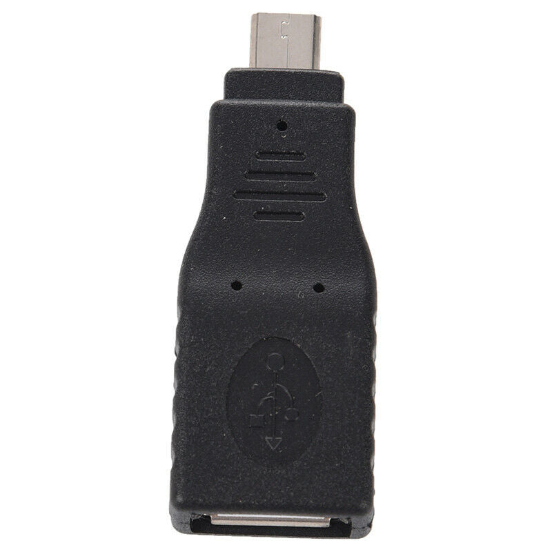 Adapter OTG (On - The - Go) USB - A concave to USB mini - B convex  Black R2M7
