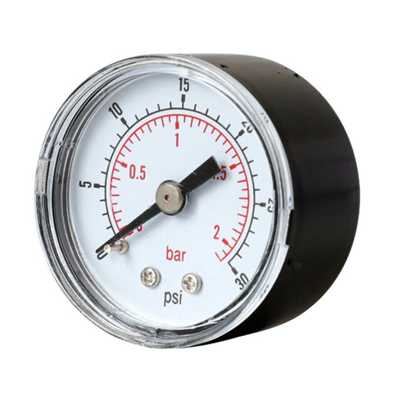 1.61" Dial Utility Pressure Gauge Water Oil Gas Gauge 0-30PSI Pressure Gauge