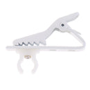 1Pc White 6mm Microphone Lapel Tie Clip Ring for Lapel Lavalier Mic Replacement