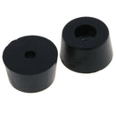 5 Pcs 33x19mm Round Rubber Feet Non-Slip Rubber Furniture Floor Pads Chair Leg