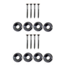 8 Pcs Electric Guitar Neck Joint Mounting Ferrules Bushings With Screws 14mm