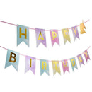 1 Set Cartoon   Happy Birthday Banner   Party Hanging Paper Flags ME