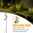 Leaves Shape Ground Insert IP65 Waterproof Landscape Lawn LED Solar Lights Iron