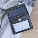 16LED Solar Human Motion Sensor Wall Light Outdoor Waterproof Safety Lamp