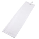 100% Cotton 525x405mm Hand Towel Washcloth with Hook for Golf Sports White