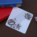 Flower Hollow Template DIY Photo Album Theme Lace Ruler Craft Drawing Tool