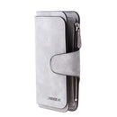 Long Wallet ID Credit Card Holder PU Leather Trifold Pocket Card Case Purse