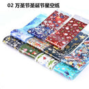 10Pcs Christmas Nail Foils Colorful Foil Nail Art Transfer Stickers Decals DIY