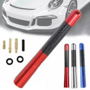 Car Carbon Fiber Black Aluminum Screw Radio Short Antenna Aerial Universal B6W7