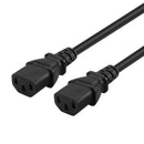 3Pieces IEC320-C14 To 2C13 Power Adapter Cord Male To Female PDU/UPS Server