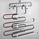 Multi-use Metal Pants Hanger Closet Space Saver Hanging Organizer White