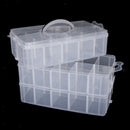 Huge Plastic Organizer Jewelry Box Bead Pill Holder Storage Box Office Case