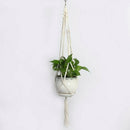 2pcs Pot Holder Macrame Plant  Hanging Planter Basket Jute Braided Rope Craf@