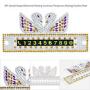 DIY Swan Special Shaped Diamond Painting Luminous Temporary Parking Plate