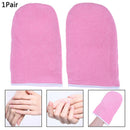 1 Pair Wax Warmer Protection Paraffin Hand Gloves Heater SPA Cotton Mittens FT
