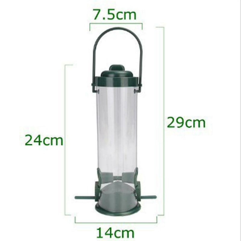 Durable Hanging Wild Bird Feeder  Container Hanger Outdoor Feeding 29 x 14cm