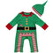 Baby Boys Girls Overalls Romper Christmas costume Clothing Sets with Hat Gr V6C3