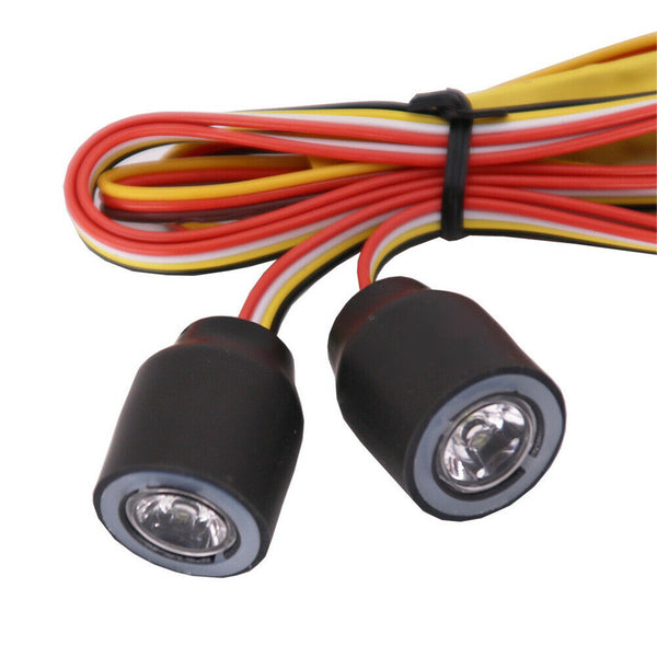 LED Headlamps for 1/10 RC Crawler Car SCX10 TRX4 D90 Jeep Wrangler Accessory