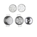 Kids Kitchen Cookware Set - Stainless Steel 3 Tier Steamer Pot for Role Play