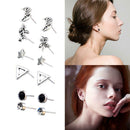 Women'S Fashion Personalized Pentagram Hollow Stud Set New