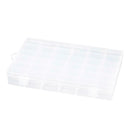 Multi-Slot Plastic Nail Storage Box Jewelry Beads Ring Earrings Case Holder