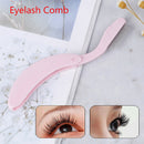 1Pcs Foldable Eyelash Comb Mascara Separator Lash Curl Metal Eyebrow Brush Tool-