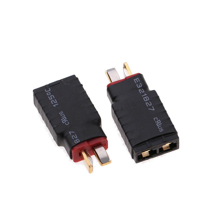 4 Pack RC TRX Plug to T Plug Connector Adapter No Wires for RC Lipo Battery