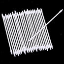 24pcs/pack Precision Tips Cotton Swabs Paint Cleaning Tool Art Crafts Supply