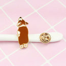 Cute Cartoon Animal Brooch Badge for Women Men Jacket Enamel Pins (Style 1) A