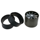 Car Turbo Charger Air Intake Gas Fuel Saver Car Refitting Fan Vent(Black)